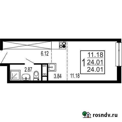 Квартира-студия, 24 м², 6/17 эт. на продажу в Лыткарино Лыткарино