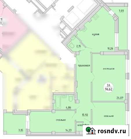 3-комнатная квартира, 103.7 м², 4/17 эт. на продажу в Новосибирске Новосибирск - изображение 1