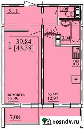 1-комнатная квартира, 44 м², 4/10 эт. на продажу в Челябинске Челябинск