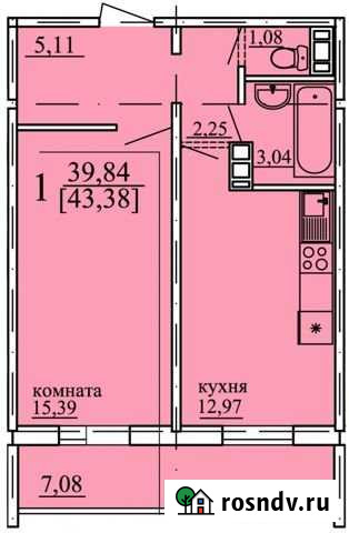 1-комнатная квартира, 44 м², 4/10 эт. на продажу в Челябинске Челябинск - изображение 1
