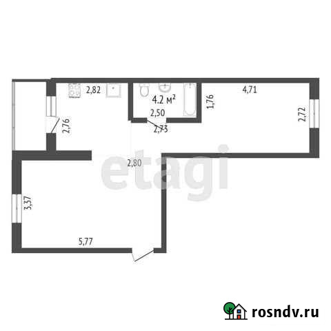 2-комнатная квартира, 47.9 м², 7/7 эт. на продажу в Тюмени Тюмень - изображение 1