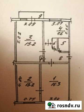 3-комнатная квартира, 61 м², 5/5 эт. на продажу в Воронеже Воронеж - изображение 1