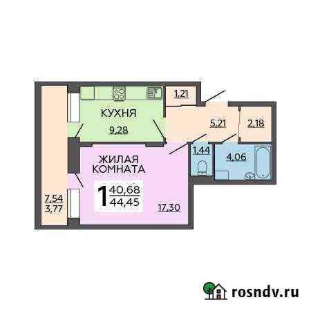 1-комнатная квартира, 44.5 м², 8/11 эт. на продажу в Воронеже Воронеж