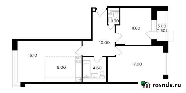 3-комнатная квартира, 72 м², 8/18 эт. на продажу в Мытищах Мытищи - изображение 1