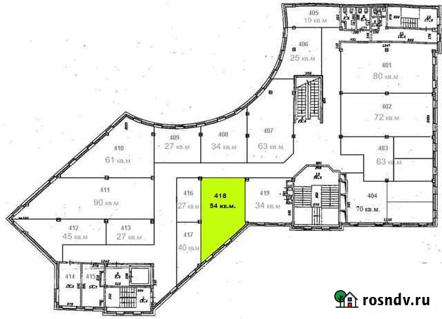 Офисное помещение, 54 кв.м. Новосибирск - изображение 1