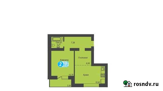 1-комнатная квартира, 44.9 м², 2/9 эт. на продажу в Хабаровске Хабаровск - изображение 1