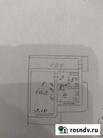 1-комнатная квартира, 28 м², 3/9 эт. на продажу в Нальчике Нальчик - изображение 1