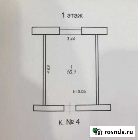Комната 16.1 м² в 1-ком. кв., 1/2 эт. на продажу в Калязине Калязин - изображение 1