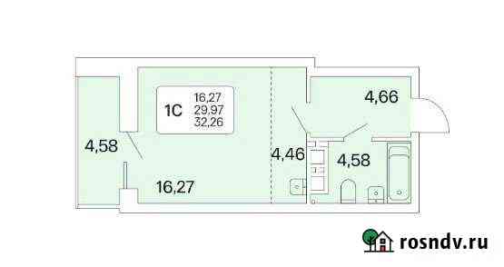 Квартира-студия, 32.3 м², 11/25 эт. на продажу в Новосибирске Новосибирск