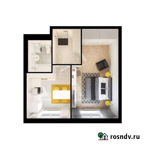 1-комнатная квартира, 40.6 м², 18/18 эт. на продажу в Красногорске Московской области Красногорск - изображение 1