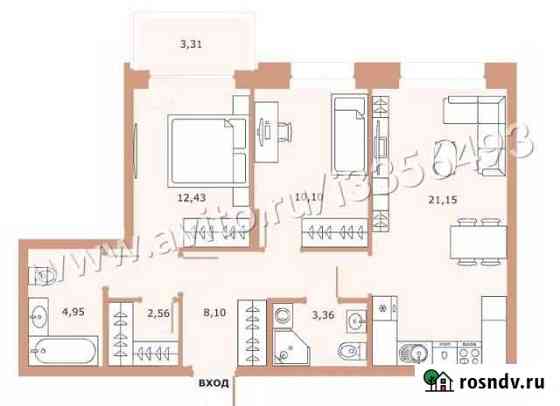 2-комнатная квартира, 64 м², 14/18 эт. на продажу в Перми Пермь