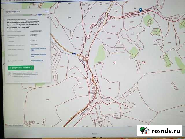Участок СНТ, ДНП 9330 сот. на продажу в Солонешном Солонешное - изображение 1