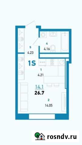 Квартира-студия, 26.7 м², 11/26 эт. на продажу в Уфе Уфа - изображение 1