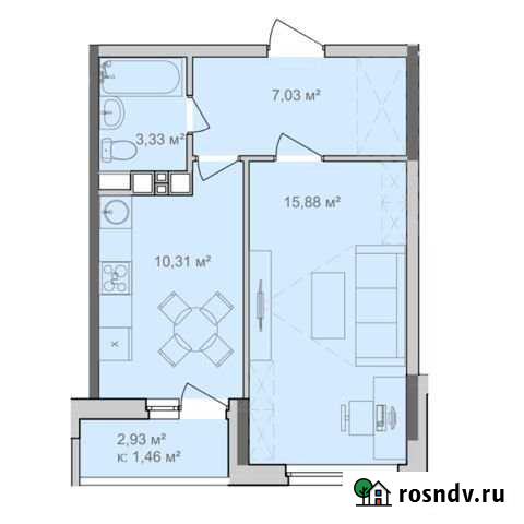 1-комнатная квартира, 38 м², 4/18 эт. на продажу в Ижевске Ижевск - изображение 1
