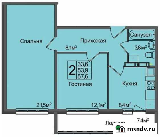 2-комнатная квартира, 58 м², 9/17 эт. на продажу в Новосибирске Новосибирск - изображение 1