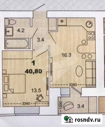 1-комнатная квартира, 40.8 м², 4/10 эт. на продажу в Рязани Рязань - изображение 1
