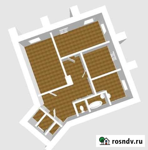 3-комнатная квартира, 73.7 м², 4/4 эт. на продажу в Барнауле Барнаул - изображение 1