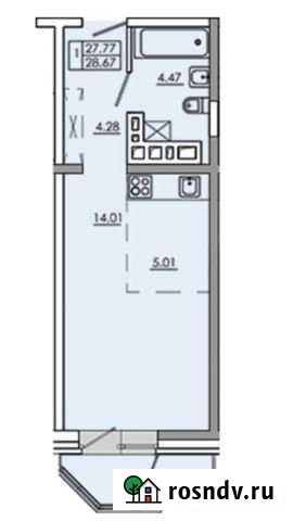 1-комнатная квартира, 31 м², 11/16 эт. на продажу в Иркутске Иркутск - изображение 1