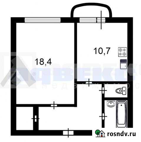 1-комнатная квартира, 43 м², 4/10 эт. на продажу в Романовке Романовка - изображение 1