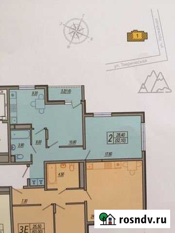 2-комнатная квартира, 51.1 м², 5/12 эт. на продажу в Сочи Сочи - изображение 1