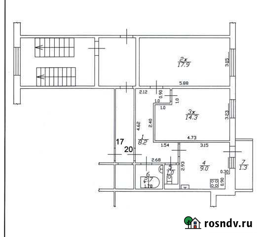 2-комнатная квартира, 53 м², 3/4 эт. на продажу в Нестерове Нестеров - изображение 1