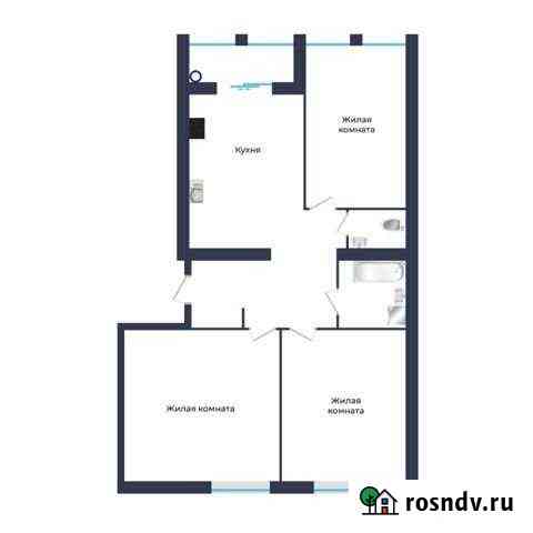 3-комнатная квартира, 98 м², 4/4 эт. на продажу в Ставрополе Ставрополь