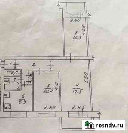 3-комнатная квартира, 60 м², 2/9 эт. на продажу в Новосибирске Новосибирск