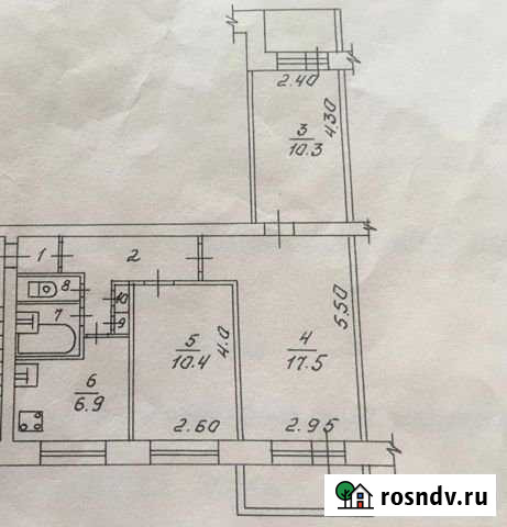 3-комнатная квартира, 60 м², 2/9 эт. на продажу в Новосибирске Новосибирск - изображение 1