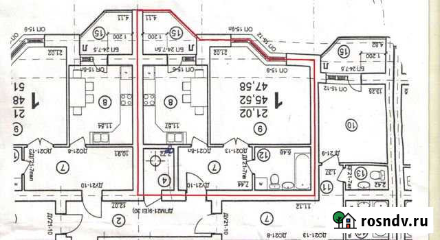 1-комнатная квартира, 46 м², 5/14 эт. на продажу в Липецке Липецк - изображение 1