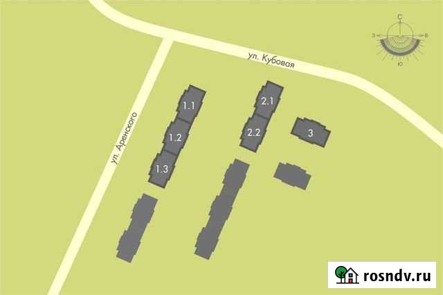 1-комнатная квартира, 41.8 м², 12/13 эт. на продажу в Новосибирске Новосибирск - изображение 1