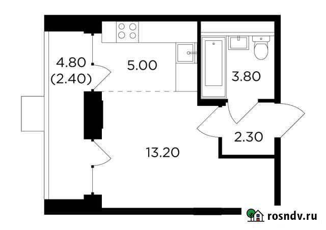 Квартира-студия, 26.7 м², 5/17 эт. на продажу в Мытищах Мытищи - изображение 1