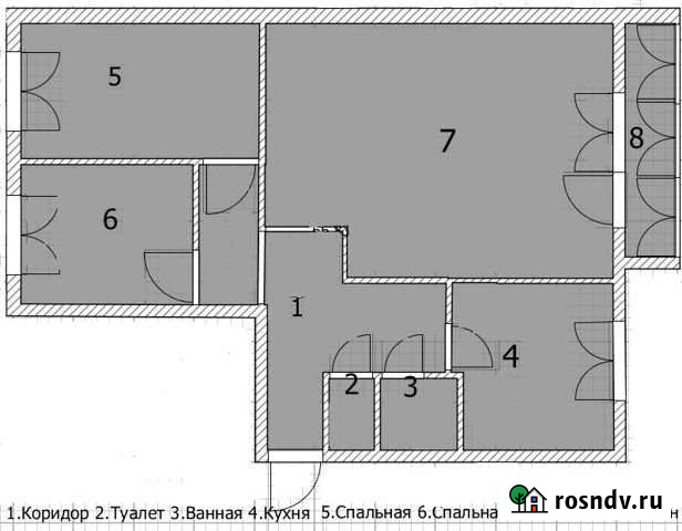 3-комнатная квартира, 64 м², 3/3 эт. на продажу в Алексеевском Алексеевское - изображение 1