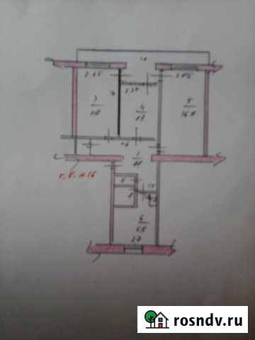 3-комнатная квартира, 62 м², 2/3 эт. на продажу в Бахчисарае Бахчисарай - изображение 1