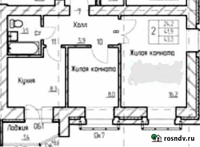 2-комнатная квартира, 44 м², 7/9 эт. на продажу в Благовещенске Амурской области Благовещенск - изображение 1