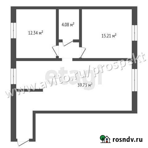 3-комнатная квартира, 72 м², 2/5 эт. на продажу в Симферополе Симферополь - изображение 1