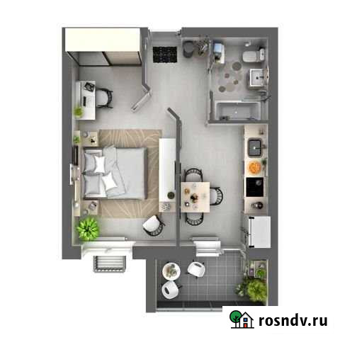 1-комнатная квартира, 35.9 м², 4/10 эт. на продажу в Казани Казань - изображение 1