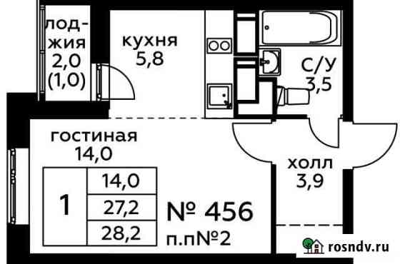 Квартира-студия, 28.2 м², 3/20 эт. на продажу в Балашихе Балашиха