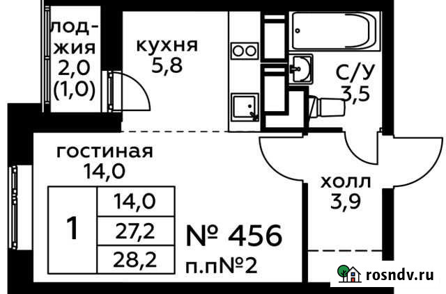 Квартира-студия, 28.2 м², 3/20 эт. на продажу в Балашихе Балашиха - изображение 1