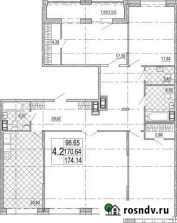 4-комнатная квартира, 174 м², 7/8 эт. на продажу в Санкт-Петербурге Санкт-Петербург