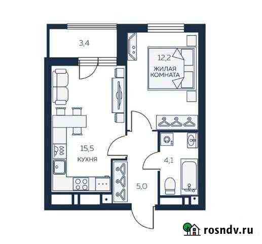 1-комнатная квартира, 38.2 м², 22/30 эт. на продажу в Екатеринбурге Екатеринбург