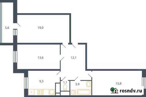 3-комнатная квартира, 78.1 м², 4/9 эт. на продажу в Пироговском Пироговский