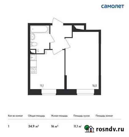 1-комнатная квартира, 34.9 м², 2/9 эт. на продажу в Красногорске Московской области Красногорск