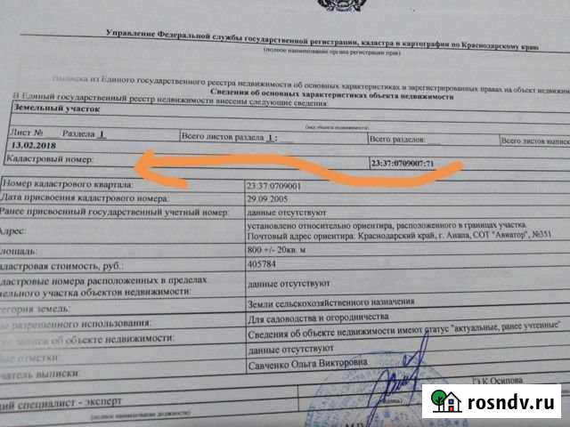 Участок СНТ, ДНП 8 сот. на продажу в Анапе Анапа - изображение 1