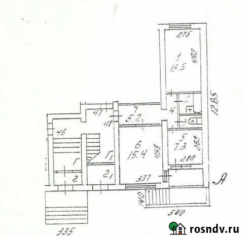 2-комнатная квартира, 48.1 м², 1/5 эт. в аренду на длительный срок в Андреевке Андреевка - изображение 1