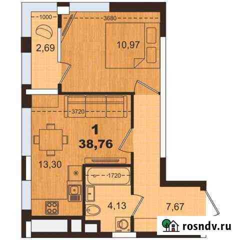 1-комнатная квартира, 38 м², 18/26 эт. на продажу в Рязани Рязань