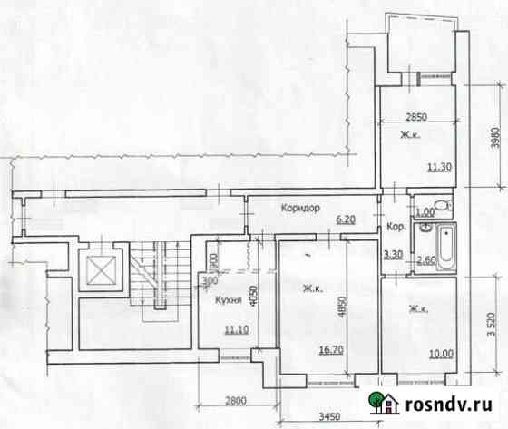 3-комнатная квартира, 62.2 м², 5/10 эт. на продажу в Таганроге Таганрог