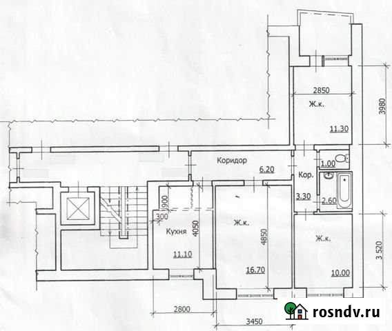 3-комнатная квартира, 62.2 м², 5/10 эт. на продажу в Таганроге Таганрог - изображение 1