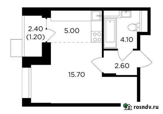 Квартира-студия, 28.6 м², 2/17 эт. на продажу в Мытищах Мытищи