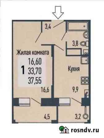 1-комнатная квартира, 37.6 м², 10/16 эт. на продажу в Чебоксарах Чебоксары