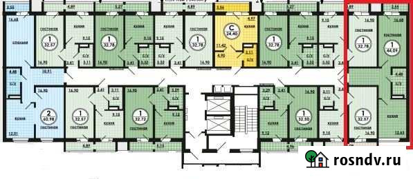 1-комнатная квартира, 44 м², 4/16 эт. на продажу в Челябинске Челябинск - изображение 1